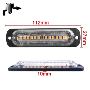 12-24v 4D Car Emergency <strong>Light</strong> <strong>Red</strong> Blue Green Amber 10 <strong>Led</strong> Grille Strobe <strong>Light</strong> Warning <strong>Light</strong> - Product Image 3