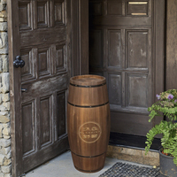 Tonneau à vin en bois de conception classique antique de 80cm accessoires d'exposition de mariage économique pour les événements de bar de cave rouge faveurs de fête