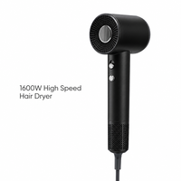 Sèche-cheveux compact haute vitesse 1600W avec moteur sans balais >110 000 tr/min, diffuseur, ions négatifs et contrôle intelligent de la chaleur pour hôtels et camping-cars