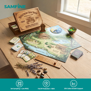 Juego de Cartas para Fiestas con Sistema de Barajado Profesional Antideslizante, Barniz Resistente a Derrames con Certificación BSCI, para Juegos de Beber Sociales, Caja Telescópica - Product Image 1
