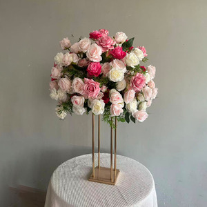 FC130 Bola de Flores Artificiales de Seda Rosa para Boda, Centro de Mesa, Decoración de Mesa, Bola de Flores para Decoración de Eventos - Product Image 6
