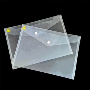 Carpeta de archivos HESION A4 Bolsa de documentos de plástico antiestática transparente con cierre a presión <span class=keywords><strong>para</strong></span> sala limpia y electrónica - Product Image 5