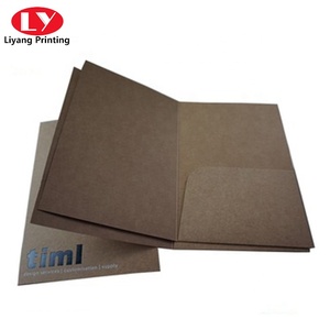 Tùy Chỉnh Tái Chế Kraft Giấy Cá Nhân Hoá A5 A4 <span class=keywords><strong>A3</strong></span> Tài Liệu Tập Tin Thư Mục Với Màu Đen Dập Nổi In Ấn - Product Image 5