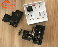 KLASS-Interruptores de pared de baquelita estándar del Reino Unido, interruptores de luz y enchufe