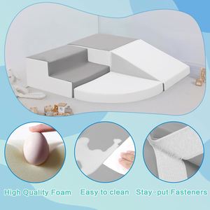 Toddler Toys Indoor Outdoor Fun Soft Pu Leather <b>Play</b> Structure <b>Foam</b> Blocks for Crawling and Sliding - Product Image 2