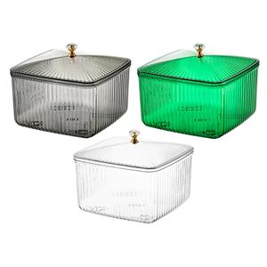 Plateau de service de fruits de style européen Boîtes de conserve multi-usages Récipient de nourriture de cuisine gris avec couvercle pour le stockage des aliments secs Comptoir de service de fête - Product Image 4