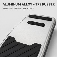 Ensemble de couvre-pédales en aluminium pour Cadillac IQ 2023-2025, alliage satiné TPE, garniture antidérapante pour frein