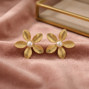 Brass Earrings Handmade Brass Earrings Gemstone Earrings Brass Gemstone Earrings Handmade Earrings Fashion Earrings Boho Earring - Product Image 2