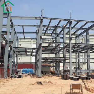 Armazém de grande estrutura de aço pré-fabricada barata para projeto de construção profissional na China