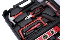 Boîte de réparation générale marteau et scie à métaux ensemble d'outils à main dans une mallette à outils professionnelle 19 pièces ensemble d'outils ménagers de haute qualité