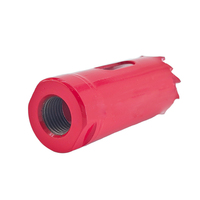 Foret de centrage bimétallique TC-Tools rouge 25 mm M42 en acier allié HSS à 4/6 dents variables pour le perçage du métal, de l'acier inoxydable et du bois