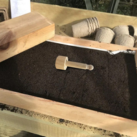 Plateau de semences de jardin en bois Tampers Mini outil d'aplatissement de compacteur de sol pour le jardinage