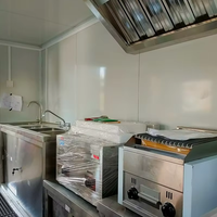 Remorque alimentaire mobile à 3 roues en acier galvanisé de taille personnalisée, freins manuels/électriques, certifiée CE pour les snacks