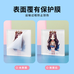 Imanes de acrílico personalizados para refrigerador con personajes de anime, pegatinas magnéticas suaves de resina epoxi para decoración del hogar y la oficina. - Product Image 3