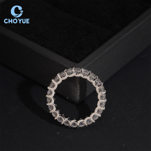 D Color VVS Moissanite Diamond Buss Down GRA Certificated Hip Hop Iced Out Fine Jewelry Sterling Silver 925 <b>Ring</b> <b>for</b> <b>Men</b> - Product Image 3