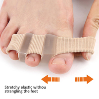 Séparateurs d'orteils en gel SEBS à 3 trous, protecteurs, correcteurs d'hallux valgus, intercalaires souples pour les orteils, redresseurs d'orteils en marteau, aligneurs d'orteils pour orteils croisés