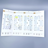 Guide du marché des matériaux de construction sur mesure Impression manuelle avec codes QR interactifs Cartes de sol Profils des vendeurs-Papier carton fabriqué