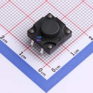 TC-00121FS-060E Tactile Switch Through hole Component (THT)-4P,12x12mm Switch Single Pole Single Throw Round Button 2.5N 12mm - Product Image 1