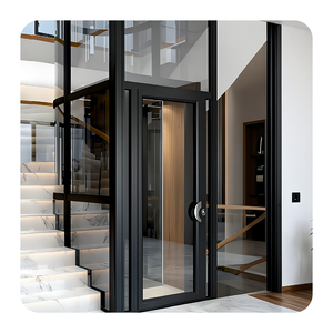 Montacarichi in vetro <span class=keywords><strong>elevatore</strong></span> di trazione porta automatica 3 piani ascensore personale - Product Image 5