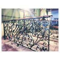 Clôtures décoratives de luxe en fer forgé pour jardin en métal de qualité supérieure en fer forgé