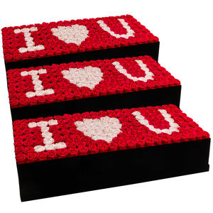 بيع بالجملة هدية زهرة عيد الأم حياة طويلة الأمد طبيعي حقيقي أبدي خالد للأبد ورود محفوظة في صندوق - Product Image 1