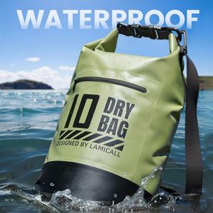 Bolsa Impermeable, Mochila Impermeable con Bolsillo con Cremallera, 5L/10L/20L/30L/40L, Bolsa Impermeable Enrollable con Funda Impermeable para Teléfono - Product Image 3