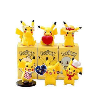 Date 3D Poke Pika Coeur Chef Voiture <span class=keywords><strong>Action</strong></span> Figure Marvel PVC Bureau <span class=keywords><strong>Table</strong></span> Pendentif Décoration pour Fête D'anniversaire Gâteau En Boîte - Product Image 6