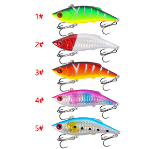 Esca <span class=keywords><strong>Artificiale</strong></span> Affondante VIB in Plastica Dura, Realistica, 7cm/10g, per <span class=keywords><strong>Pesca</strong></span> in Mare e Acqua Dolce, <span class=keywords><strong>con</strong></span> Ami - Product Image 2