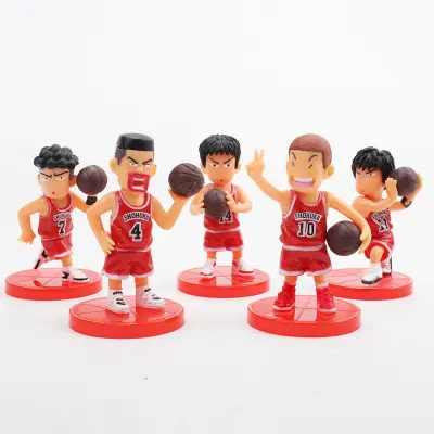 Slam Dunk Basketball figuren für Kuchen deckel und Dekoration Anime PVC Action figuren Puppenspiel zeug für Kinder Geschenk