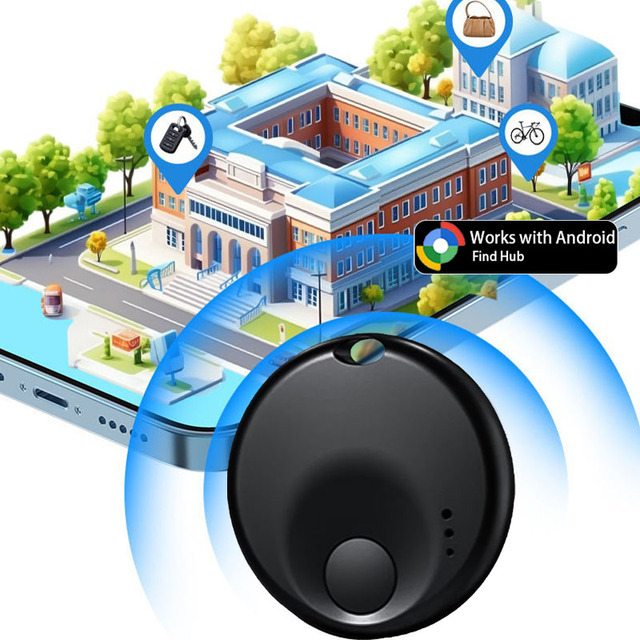 Mini Smart for Bluetooth Positioning Tracker Locator for Android Phone Key Chain Elderly Care Car Finder Plastic Lithium Battery
