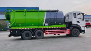 Camion aspirateur Dongfeng KL 22-25m3, 10 pneus, moteur Cummins, boîte de vitesses rapide, jet haute pression et camion d'aspiration de boues robuste - Product Image 3