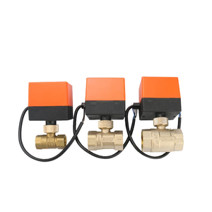 Válvula de bola eléctrica SDPSI AC 220V Válvulas de interruptor bidireccional alimentadas por solenoide de 2 controles de 3 cables para agua - Product Image 1