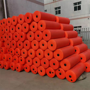 Flotteurs de barrière flottante en plastique LLDPE orange à haute flottabilité (110 kg) avec tuyau durable pour usage océanique - Product Image 6