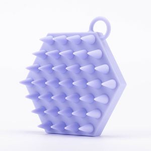 Brosse de massage du cuir chevelu en silicone la plus vendue, brosse douce pour le lavage des cheveux, nettoyage en profondeur, exfoliation et massage de la tête - Product Image 3