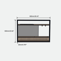Nouvel Étagère Murale Wandregal 2026 en Alliage d'Aluminium, Multi-Niveaux, Durable, à Cadre Combiné pour Organisation de Cuisine
