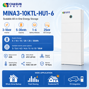 CHASUN 5-30kWh MINA ESS Todo en Uno, Inversor Híbrido 3-10kW, 3 MPPT 18A, IP66, 63A, Respaldo de 10 minutos, Apilable, Listo para VPP, LiFePO4, CAN - Product Image 5