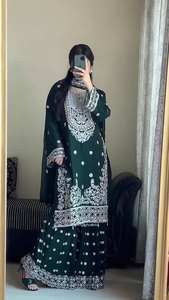 New Collection Ramdev Trading Designer Party Wear Modern Quick Dry Look Beautiful Faux Georgette Fancy <b>Kurta</b> <b>Women</b> Adults - Product Image 3