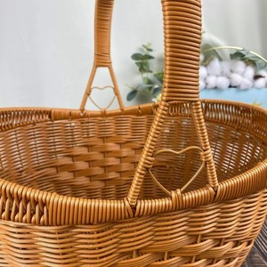 Cesto di stoccaggio in tessuto di Rattan fatto a mano per cucina bagno soggiorno-cestino da Picnic all'ingrosso - Product Image 3