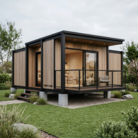 Maisons conteneurs contemporaines personnalisables avec extension à double aile pour appartement, bureau à domicile, bar domestique et solutions de repas en extérieur - 1 an