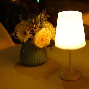 High Quality Romantic LED <b>Mini</b> <b>Table</b> Lampara De Mesa Top Wireless Dining Touch Eco-Friendly High End Portable Restaurant - Product Image 4