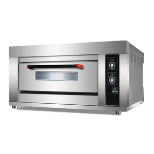 Dampf injektion Einzel tablett Pizza Dampf Bäckerei Deck Ofen Elektro preis Taiwan für Brot 1 Deck 2 Tabletts in Malaysia Lieferant