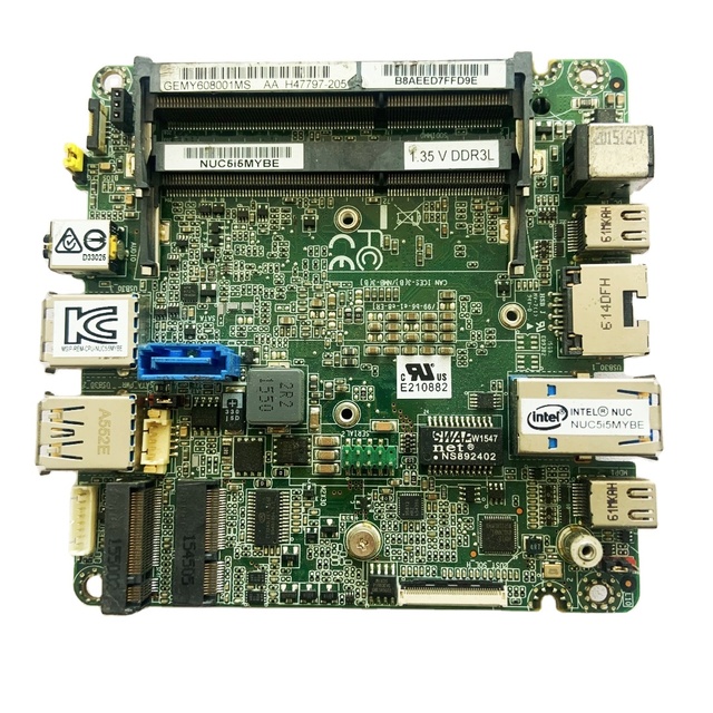 NUC5i5MYBE GEMY608001MS Original Genuine Embedded Industrial Motherboard Stock