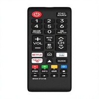 Remote Control Pengganti Tetap BN59-01315B Samsung Smart TV 4K UHD HDR Crystal QLED Seri UE Quantum TV Ergonomis 10 Meter