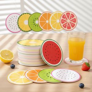 Multi-Function Absorbent Paper Coaster <strong>Cup</strong> <strong>Pad</strong> for Bar Beer Serving Cocktail Mixing and Tabletop Decoration - Product Image 1