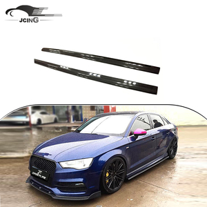 ตัวขยายกระโปรง <span class=keywords><strong>A3</strong></span>คาร์บอนไฟเบอร์สำหรับรถ <span class=keywords><strong>Audi</strong></span> <span class=keywords><strong>A3</strong></span> 8V กระโปรงข้างสำหรับรถเก๋ง S3ซีดาน2013-2019 - Product Image 1