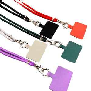 Adjustable Crossbody Nylon Phone Lanyard Strap Solid Mobile Phone Tether Patch Universal Anti-Lost Phone Strap Gifts for Friends