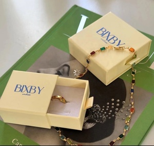 Custom LOGO Paper Drawer Jewelry Necklace <strong>Earing</strong> Packaging <strong>Box</strong> Gift Packaging Necklace Jewelry Drawer <strong>Box</strong> with Pouch Bag Set - Product Image 2