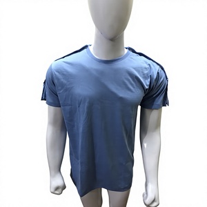 Medical Use Shoulder Surgery Recovery Rehab <b>Shirt</b> Button Placket Short Sleeve Regular Fit Solid Jersey Fabric 220 Men's T-<b>Shirt</b> - Product Image 1