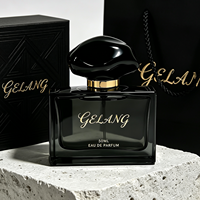 Flacon de parfum vide pas cher 50 ml carré, flacons de parfum en verre 100 ml, flacons de parfum noirs 30 ml avec emballage pour marque privée