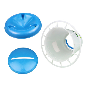 Mangeoire automatique bleue personnalisée pour poulets, grande capacité, anti-déversement, vente directe d'usine - Product Image 4
